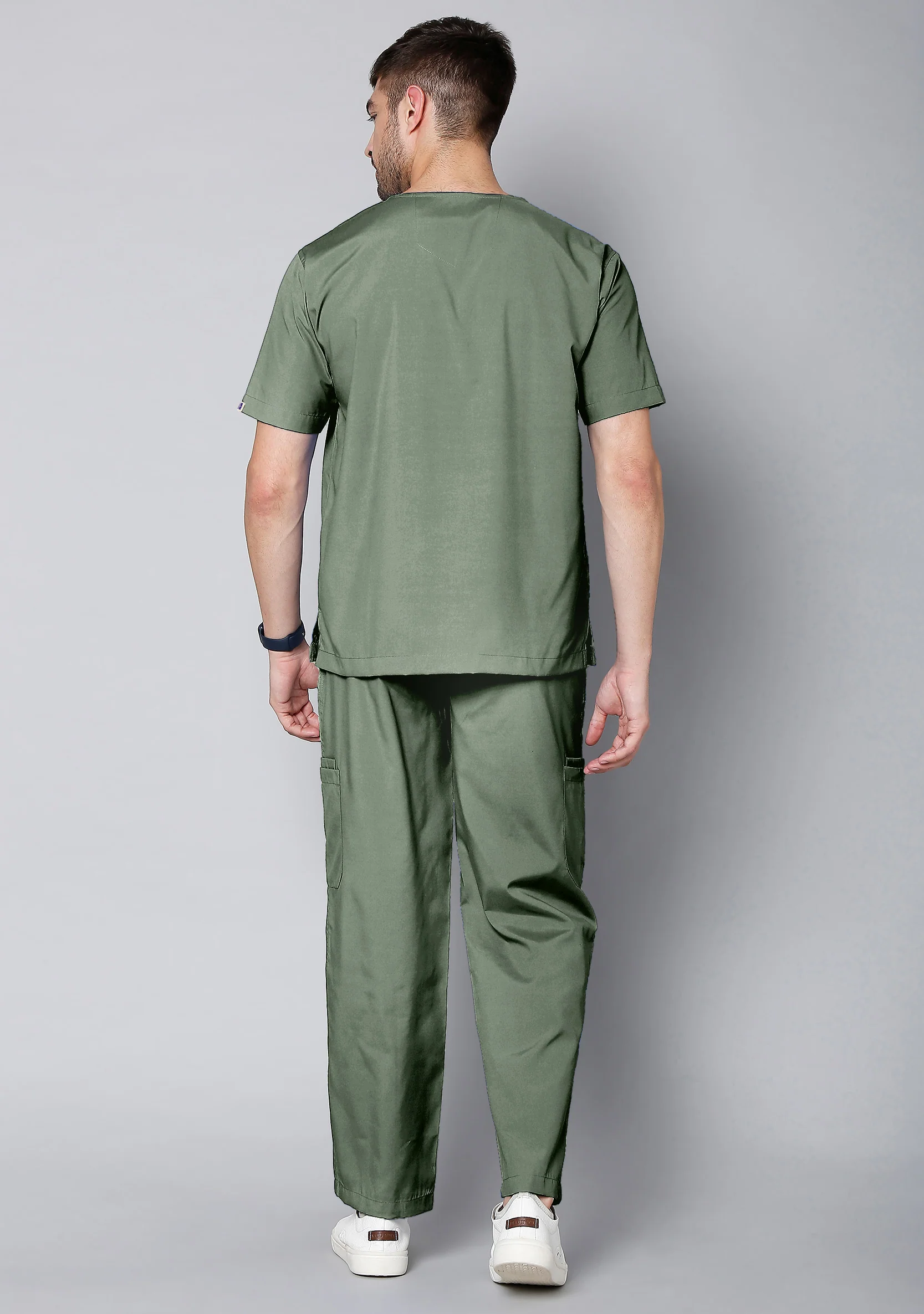 Classic Men's 10 Pocket (Olive) Scrub - Image 4