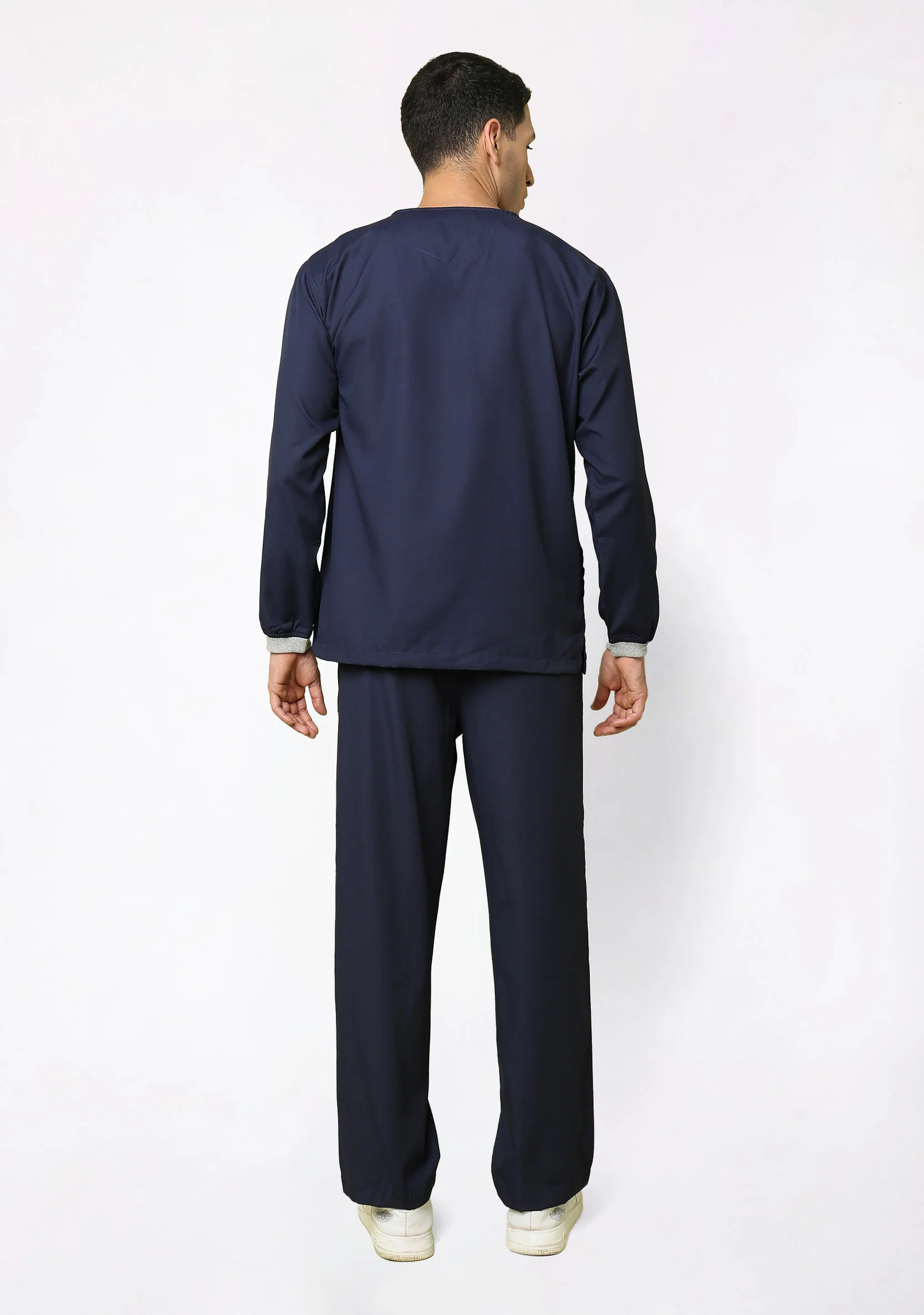 Classic Men's Longsleeves (Navy) Scrub - Image 5