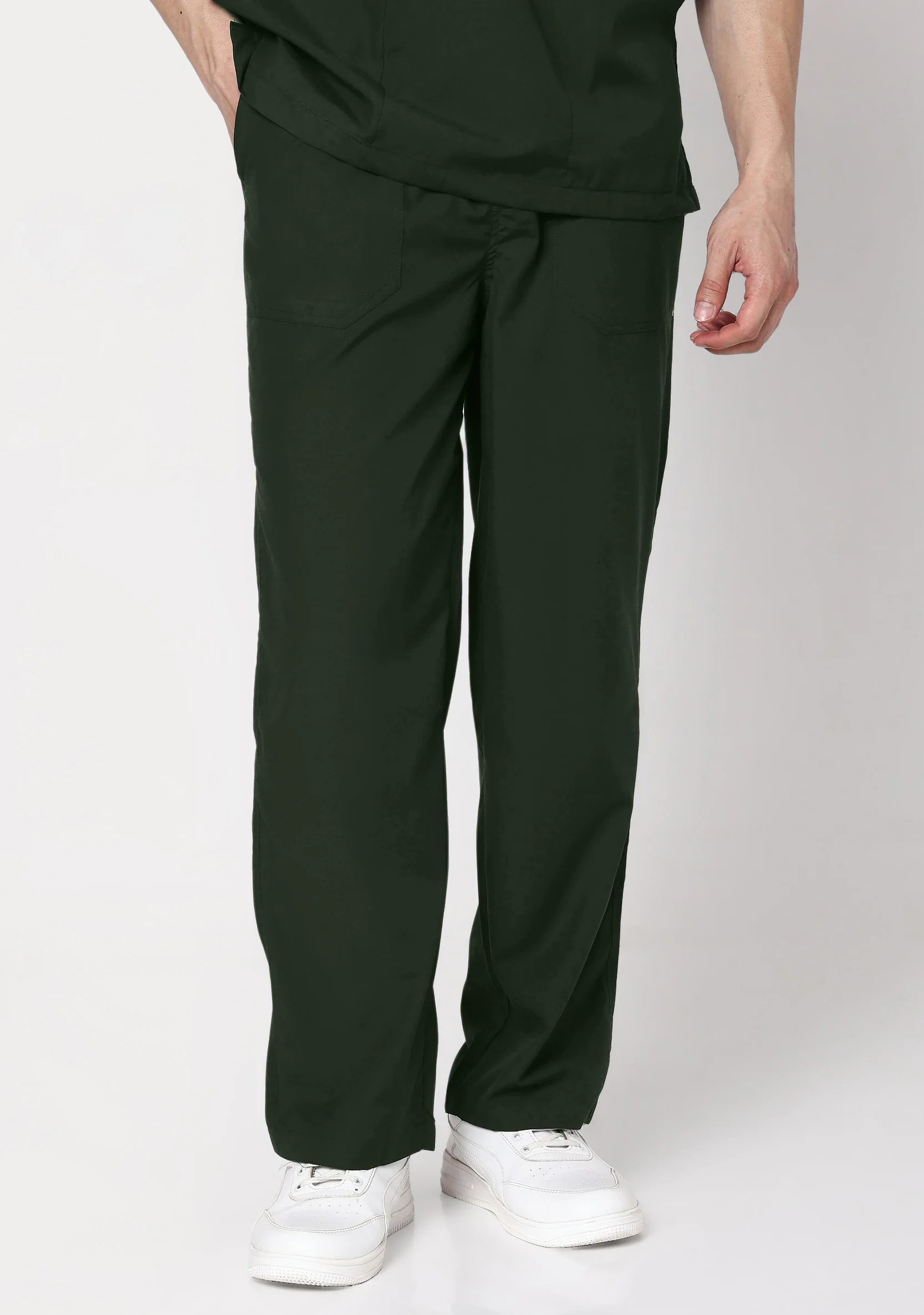 Classic Men's V-Neck (Military Green) Scrub - Image 6
