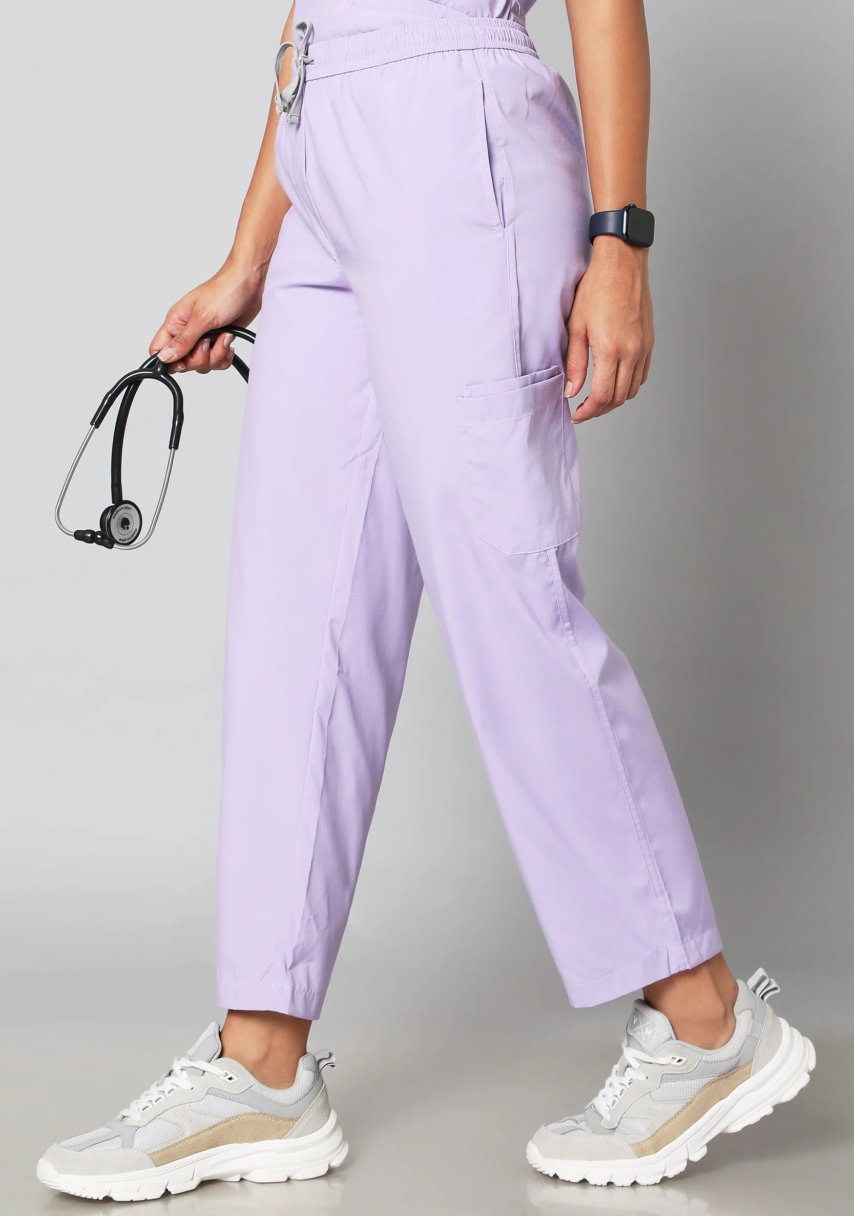 Classic Women's 10 Pocket (Pastel Lilac) Scrub - Image 4