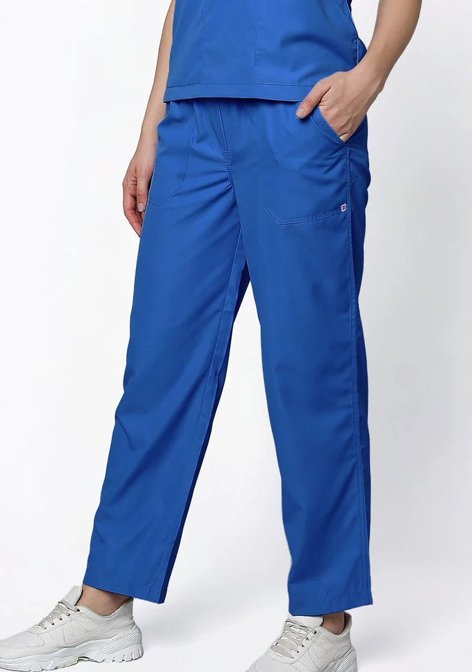 Classic Women's 2-Pocket (Galaxy Blue) Scrub Bottom