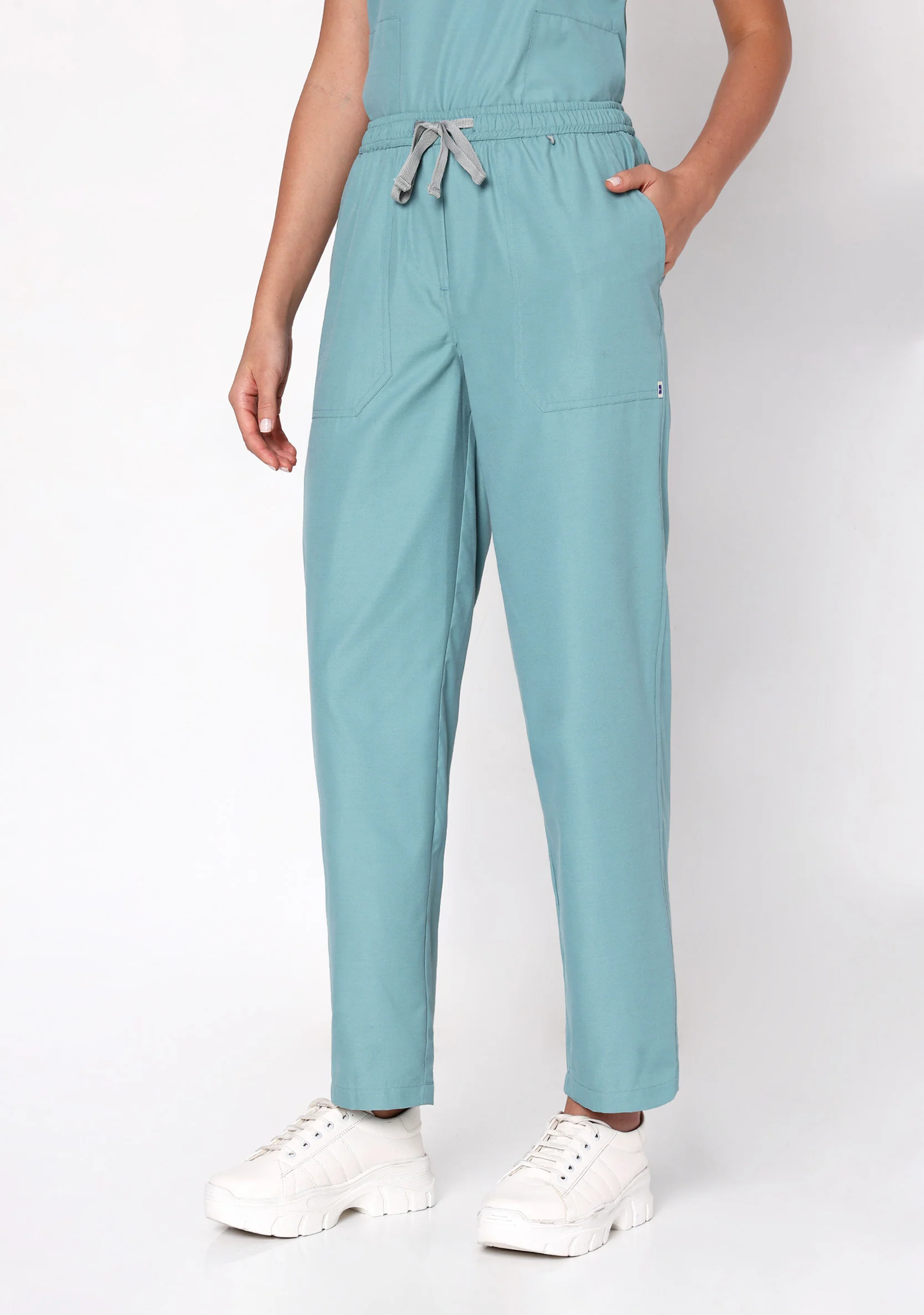 Classic Women's V-Neck (Eucalyptus) Scrub - Image 6