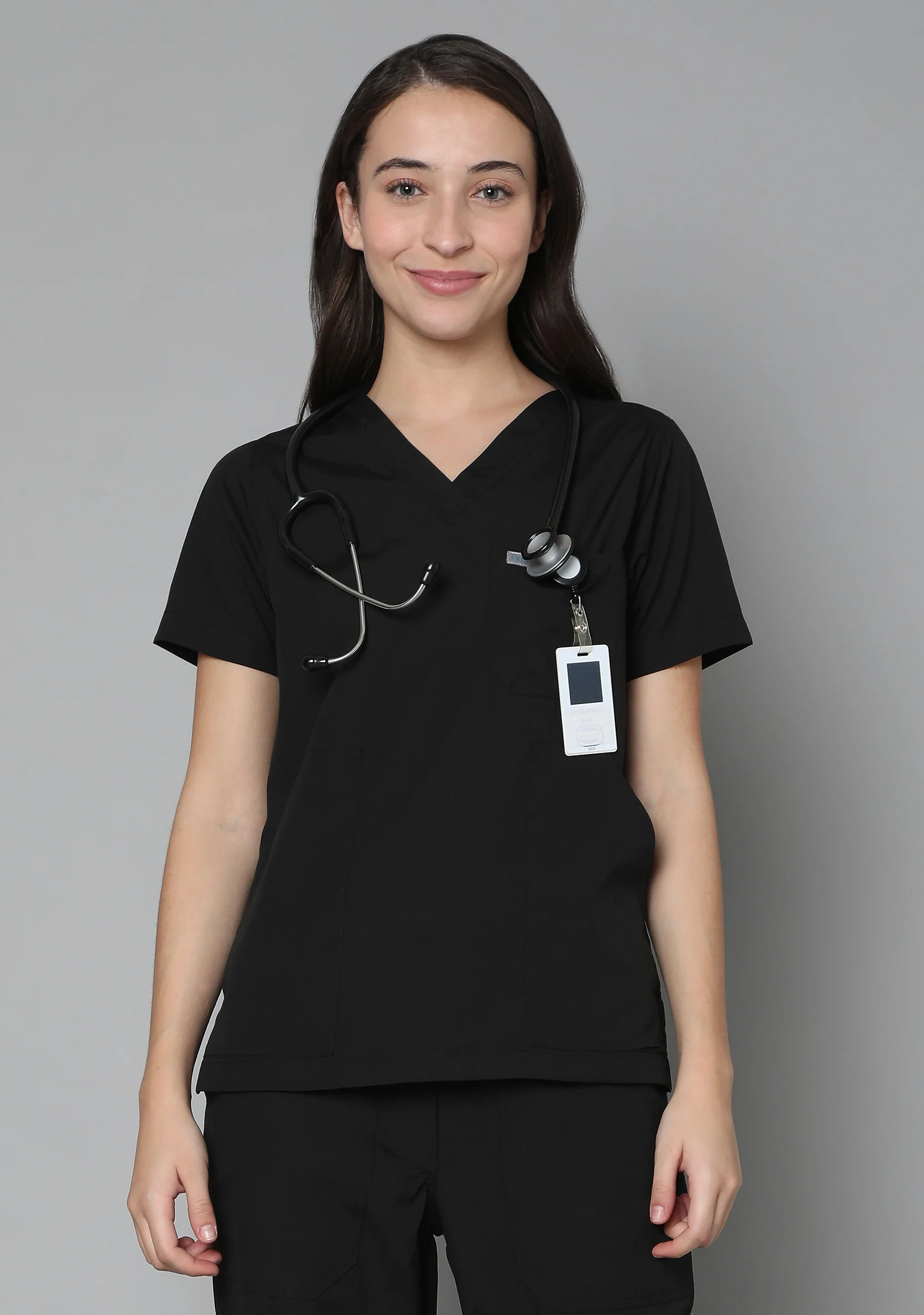 Classic Women's 2-Pocket (Black) Scrub Bottom - Image 7