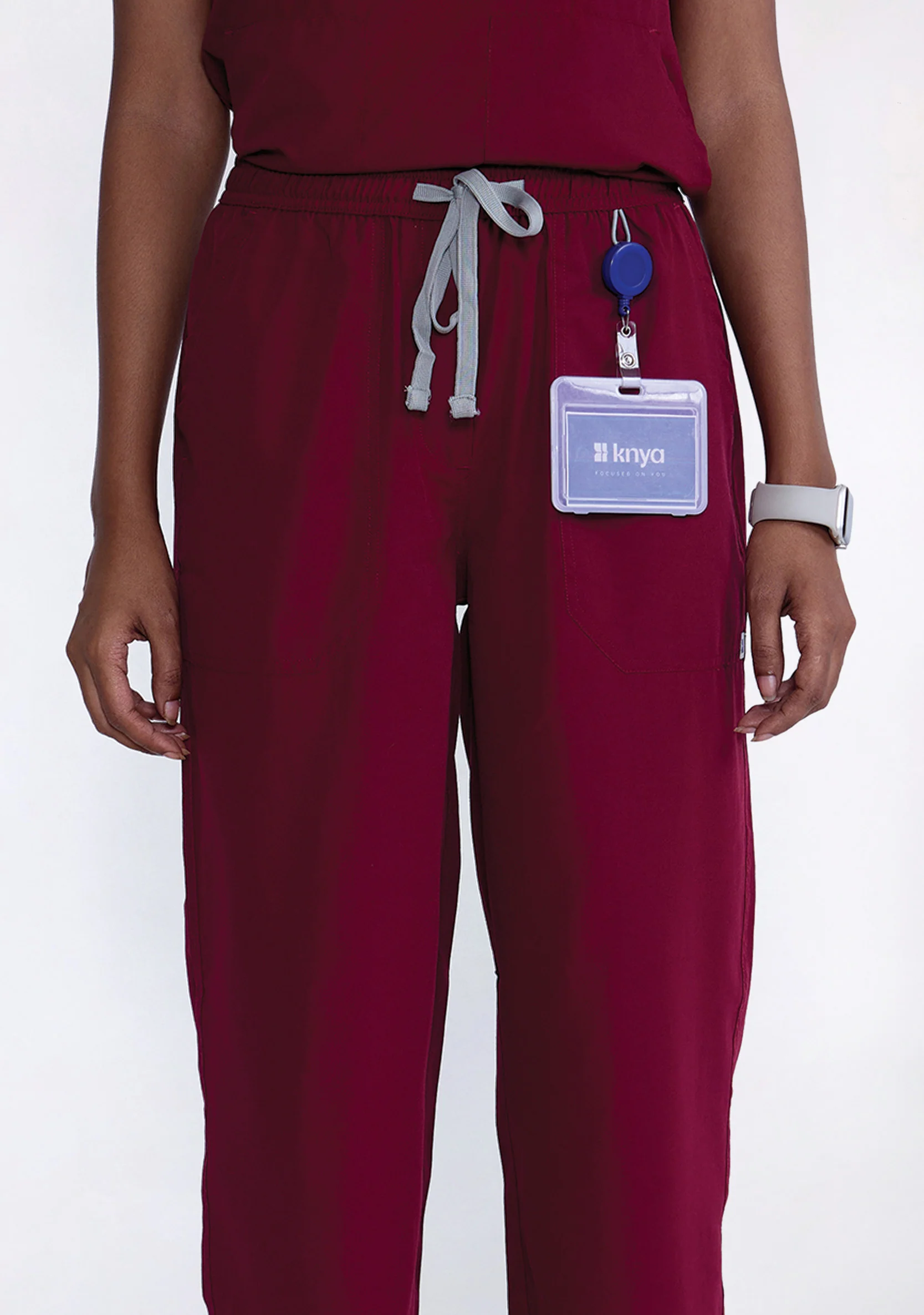 Classic Women's V-Neck (Maroon) Scrub - Image 6