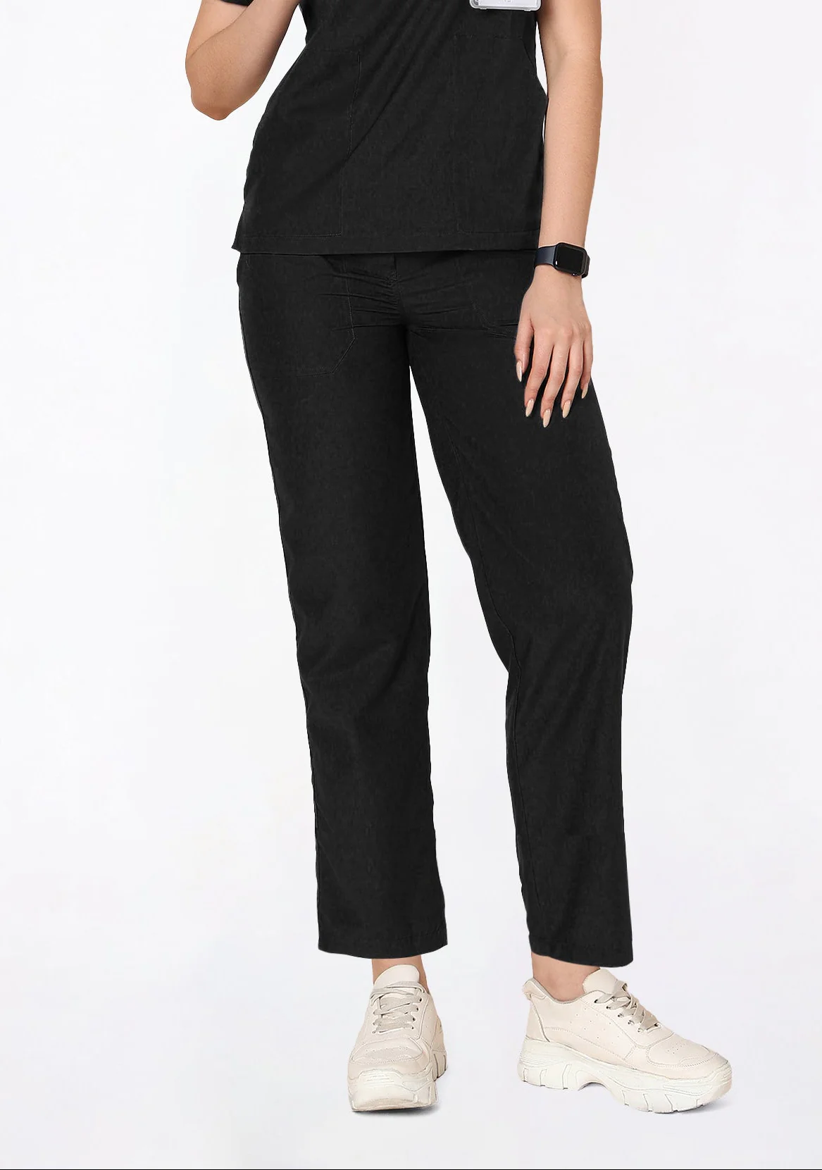 Ecoflex Lite Women's 2 Pocket (Black) Scrub Bottom