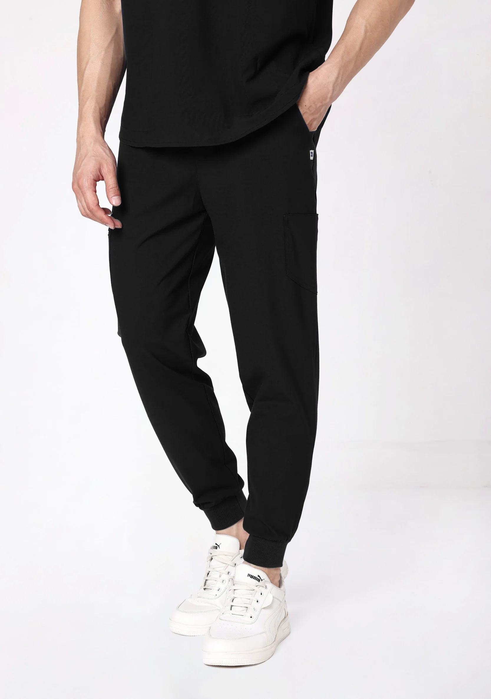 ecoflex™ Men's Jogger (Black) Scrubs - Image 5