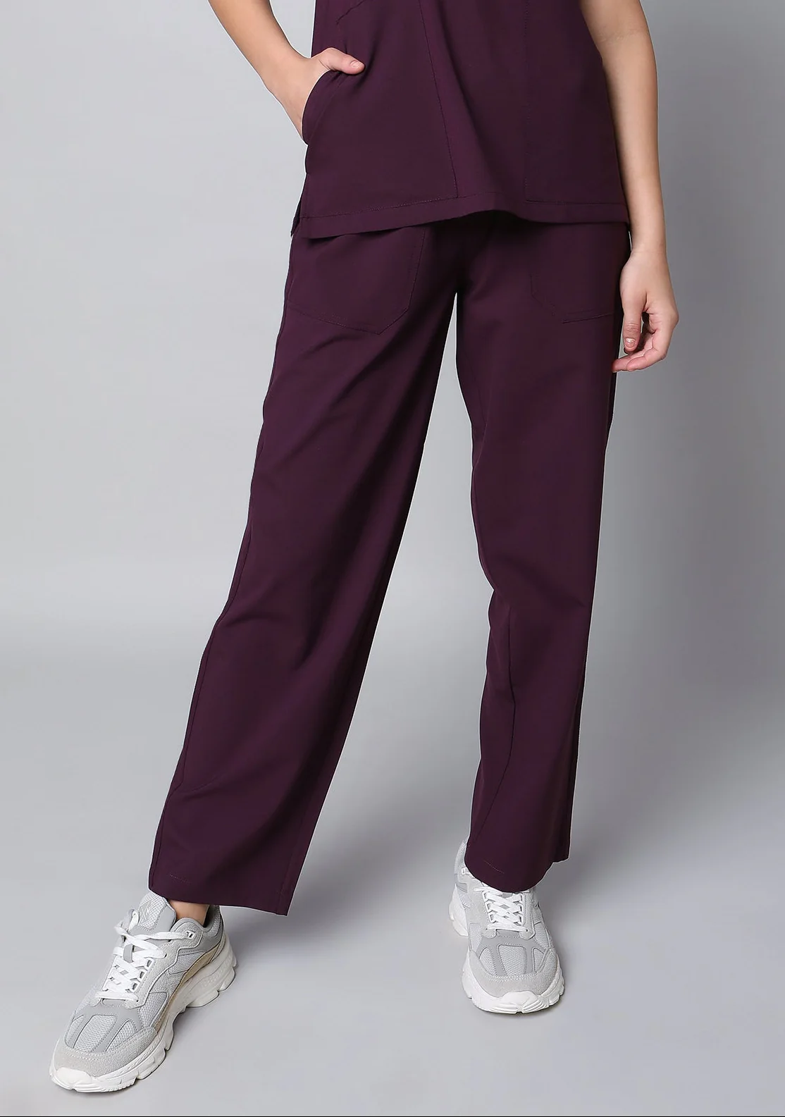 Ecoflex Women's 2 Pocket (Wine) Scrub Bottom